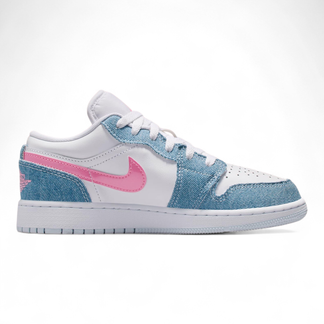 Air Jordan 1 Low Denim – White / Blue / Pink
