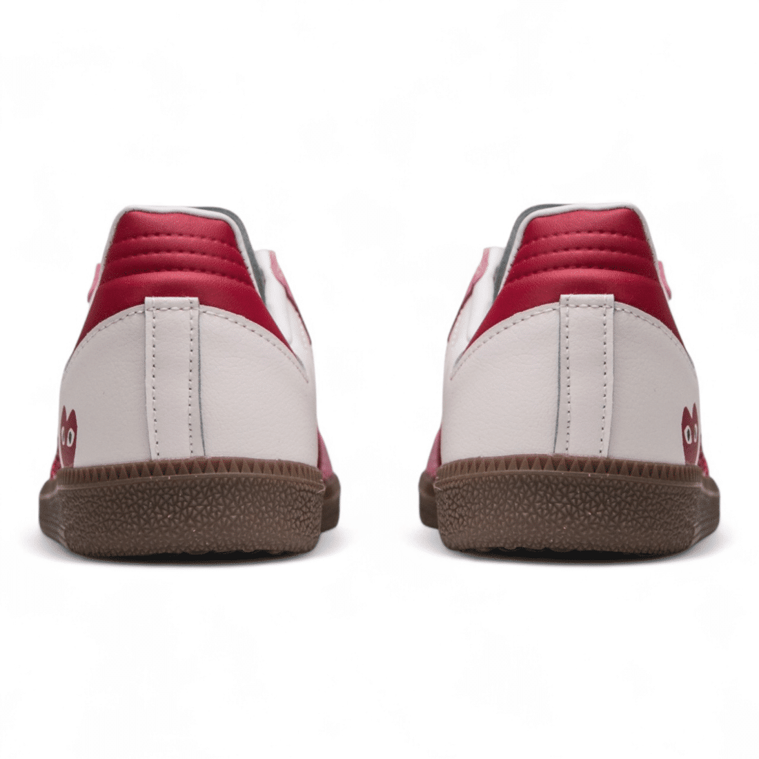 Alternative view of Adidas Samba x Comme des Garçons Play White/Pink sneakers