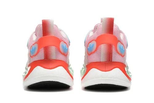 Alternative view of Adidas Maratona 9 Women’s Sneakers – Pink / Blue / Orange