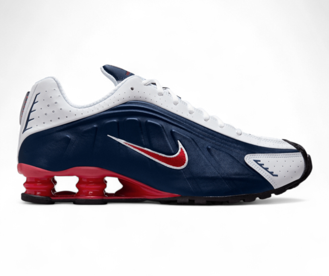 Nike Shox R4 White / Navy / Red