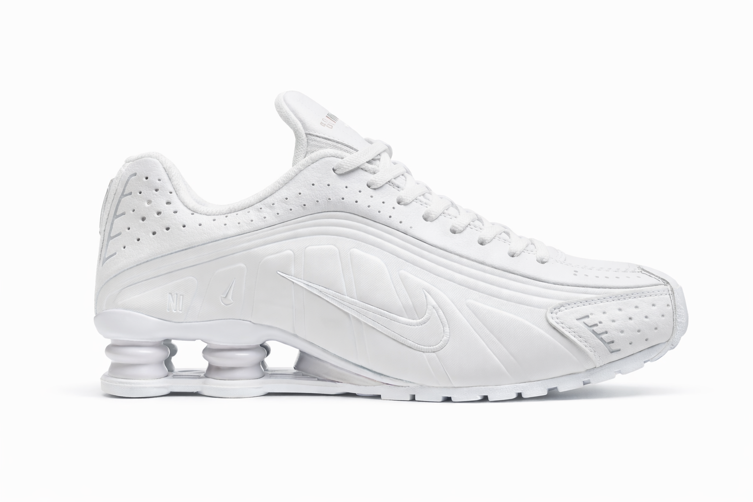 Nike Shox R4 Triple White sneakers